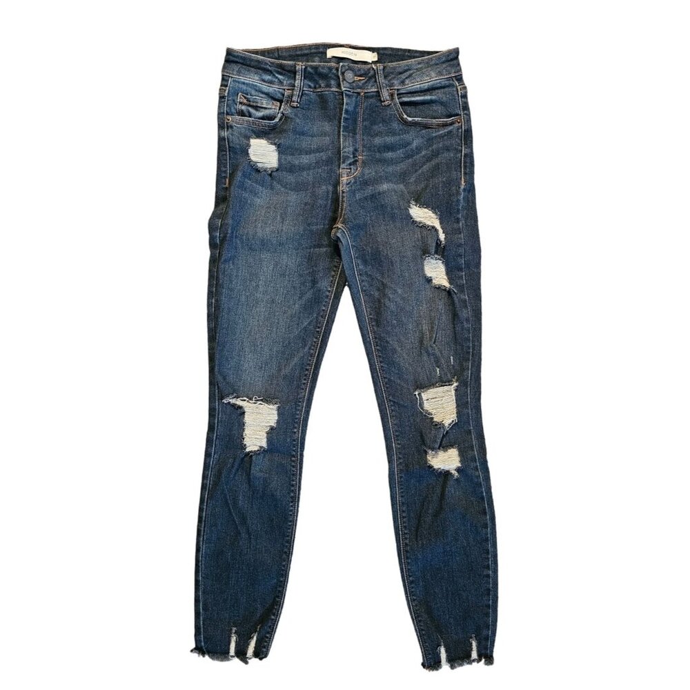 Hidden Distressed Skinny Jeans Sz 27 women